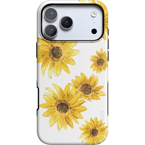 image:imageCasely iPhone 17 Pro Max Case  Midnight Onyx  Black Shimmer  Bold Protective Design  Compatible with MagSafeGolden Garden  Yellow Sunflower