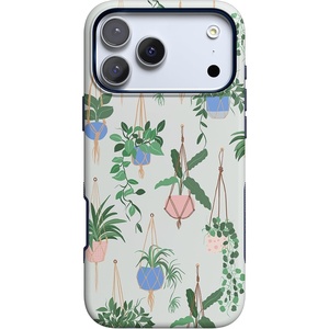 image:imageCasely iPhone 17 Pro Max Case  Midnight Onyx  Black Shimmer  Bold Protective Design  Compatible with MagSafeHanging Around  Potted Plants Floral