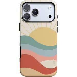 image:imageCasely iPhone 17 Pro Max Case  Midnight Onyx  Black Shimmer  Bold Protective Design  Compatible with MagSafeHere Comes the Sun  Colorblock Sunset