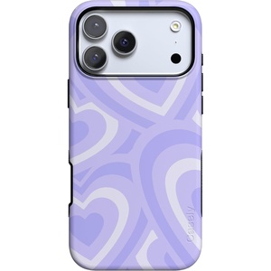 image:imageCasely iPhone 17 Pro Max Case  Midnight Onyx  Black Shimmer  Bold Protective Design  Compatible with MagSafeLove Song  Lavender Heart