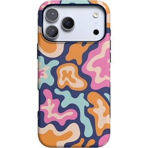image:imageCasely iPhone 17 Pro Max Case  Midnight Onyx  Black Shimmer  Bold Protective Design  Compatible with MagSafeMidnight Color Splash  Abstract Retro