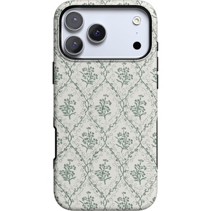 image:imageCasely iPhone 17 Pro Max Case  Midnight Onyx  Black Shimmer  Bold Protective Design  Compatible with MagSafeSage Tapestry  Floral Vines