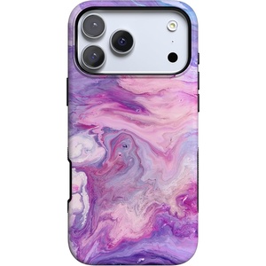 image:imageCasely iPhone 17 Pro Max Case  Midnight Onyx  Black Shimmer  Bold Protective Design  Compatible with MagSafeTie Dying Over You  Purple Marble