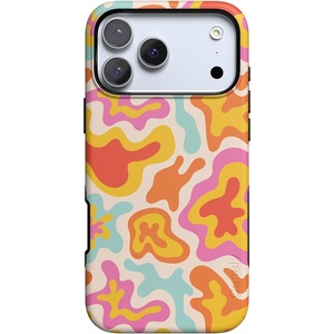 image:imageCasely iPhone 17 Pro Max Case  Midnight Onyx  Black Shimmer  Bold Protective Design  Compatible with MagSafeTropical Color Splash  Abstract Retro