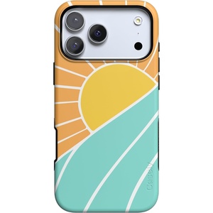 image:imageCasely iPhone 17 Pro Max Case  Midnight Onyx  Black Shimmer  Bold Protective Design  Compatible with MagSafeWaves  Rays  Sunshine