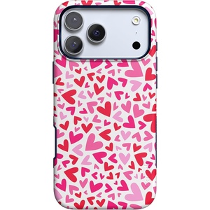 image:imageCasely iPhone 17 Pro Max Case  Midnight Onyx  Black Shimmer  Bold Protective Design  Compatible with MagSafeXOXO  Candy Hearts