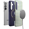 image:imageCasely Galaxy S25 Plus Case  On the Dot  Yellow Polka Dot  Bold Protective Design  Compatible with MagSafePastel Picnic  Blue  Green Gingham