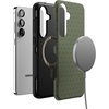 image:imageCasely Galaxy S25 Plus Case  Sweet Jam  Purple Gingham  Bold Protective Design  Compatible with MagSafeOn the Dot  Olive Green Polka Dot