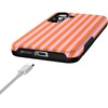 image:imageCasely Galaxy S25 Plus Case  Sweet Jam  Purple Gingham  Bold Protective Design  Compatible with MagSafePerfect Stripes  Orange  Pink Stripes