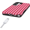 image:imageCasely Galaxy S25 Plus Case  Sweet Jam  Purple Gingham  Bold Protective Design  Compatible with MagSafePerfect Stripes  Pink Stripes