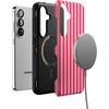 image:imageCasely Galaxy S25 Plus Case  Sweet Jam  Purple Gingham  Bold Protective Design  Compatible with MagSafePerfect Stripes  Pink Stripes