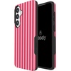 image:imageCasely Galaxy S25 Plus Case  Sweet Jam  Purple Gingham  Bold Protective Design  Compatible with MagSafePerfect Stripes  Pink Stripes