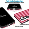 image:imageCasely Galaxy S25 Plus Case  Sweet Jam  Purple Gingham  Bold Protective Design  Compatible with MagSafePerfect Stripes  Pink Stripes