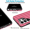 image:imageCasely Galaxy S25 Plus Case  Sweet Jam  Purple Gingham  Bold Protective Design  Compatible with MagSafePerfect Stripes  Pink Stripes