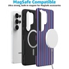 image:imageCasely Galaxy S25 Plus Case  Sweet Jam  Purple Gingham  Bold Protective Design  Compatible with MagSafePerfect Stripes  Purple  Blue Stripes