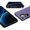 image:imageCasely Galaxy S25 Plus Case  Sweet Jam  Purple Gingham  Bold Protective Design  Compatible with MagSafePerfect Stripes  Purple  Blue Stripes