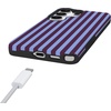 image:imageCasely Galaxy S25 Plus Case  Sweet Jam  Purple Gingham  Bold Protective Design  Compatible with MagSafePerfect Stripes  Purple  Blue Stripes