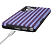 image:imageCasely Galaxy S25 Plus Case  Sweet Jam  Purple Gingham  Bold Protective Design  Compatible with MagSafePerfect Stripes  Purple  Blue Stripes