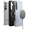image:imageCasely Galaxy S25 Plus Case  Sweet Jam  Purple Gingham  Bold Protective Design  Compatible with MagSafeSpotted in SoHo  Light Blue Polka Dot