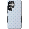 image:imageCasely Galaxy S25 Plus Case  Sweet Jam  Purple Gingham  Bold Protective Design  Compatible with MagSafeSpotted in SoHo  Light Blue Polka Dot