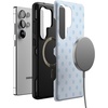 image:imageCasely Galaxy S25 Plus Case  Sweet Jam  Purple Gingham  Bold Protective Design  Compatible with MagSafeSpotted in SoHo  Light Blue Polka Dot