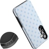 image:imageCasely Galaxy S25 Plus Case  Sweet Jam  Purple Gingham  Bold Protective Design  Compatible with MagSafeSpotted in SoHo  Light Blue Polka Dot