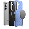 image:imageCasely Galaxy S25 Plus Case  Sweet Jam  Purple Gingham  Bold Protective Design  Compatible with MagSafeSpotted in SoHo  Periwinkle Polka Dot