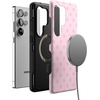 image:imageCasely Galaxy S25 Plus Case  Sweet Jam  Purple Gingham  Bold Protective Design  Compatible with MagSafeSpotted in SoHo  Pink Polka Dot