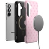 image:imageCasely Galaxy S25 Plus Case  Sweet Jam  Purple Gingham  Bold Protective Design  Compatible with MagSafeSpotted in SoHo  Pink Polka Dot