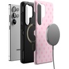 image:imageCasely Galaxy S25 Plus Case  Sweet Jam  Purple Gingham  Bold Protective Design  Compatible with MagSafeSpotted in SoHo  Pink Polka Dot