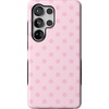image:imageCasely Galaxy S25 Plus Case  Sweet Jam  Purple Gingham  Bold Protective Design  Compatible with MagSafeSpotted in SoHo  Pink Polka Dot