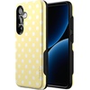 image:imageCasely Galaxy S25 Plus Case  Sweet Jam  Purple Gingham  Bold Protective Design  Compatible with MagSafeSpotted in SoHo  Yellow Polka Dot