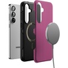 image:imageCasely Galaxy S25 Plus Case  Sweet Jam  Purple Gingham  Bold Protective Design  Compatible with MagSafeStripes and the City  Pink  Purple Pinstripe