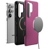image:imageCasely Galaxy S25 Plus Case  Sweet Jam  Purple Gingham  Bold Protective Design  Compatible with MagSafeStripes and the City  Pink  Purple Pinstripe