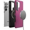 image:imageCasely Galaxy S25 Plus Case  Sweet Jam  Purple Gingham  Bold Protective Design  Compatible with MagSafeStripes and the City  Pink  Purple Pinstripe