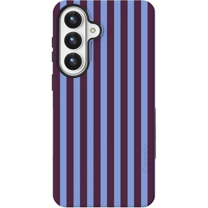 image:imageCasely Galaxy S25 Plus Case  Sweet Jam  Purple Gingham  Bold Protective Design  Compatible with MagSafePerfect Stripes  Purple  Blue Stripes