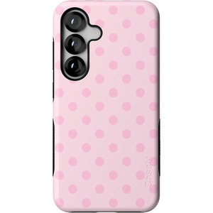 image:imageCasely Galaxy S25 Plus Case  Sweet Jam  Purple Gingham  Bold Protective Design  Compatible with MagSafeSpotted in SoHo  Pink Polka Dot