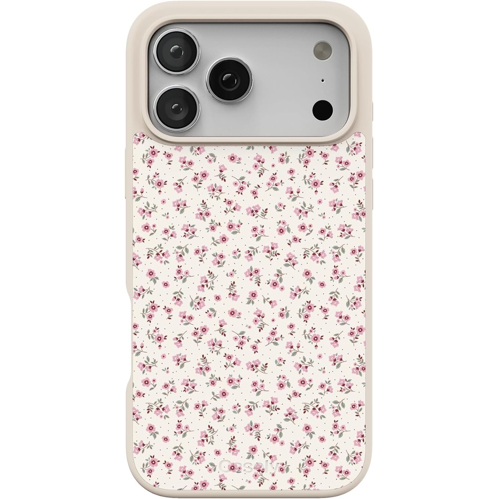 image:imageCasely iPhone 17 Pro Max Case  Citrus Stripes  Poolside Print  Align SoftTouch Flexible Bumper Case  Compatible with MagSafeCottage Charm  Cottagecore