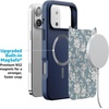 image:imageCasely iPhone 17 Pro Max Case  Citrus Stripes  Poolside Print  Align SoftTouch Flexible Bumper Case  Compatible with MagSafeAfternoon Tea  Blue Floral