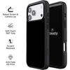 image:imageCasely iPhone 17 Pro Max Case  Citrus Stripes  Poolside Print  Align SoftTouch Flexible Bumper Case  Compatible with MagSafeBlack on Black