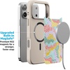 image:imageCasely iPhone 17 Pro Max Case  Citrus Stripes  Poolside Print  Align SoftTouch Flexible Bumper Case  Compatible with MagSafeColor Me Happy  Doodle Colorblock
