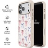 image:imageCasely iPhone 17 Pro Max Case  Citrus Stripes  Poolside Print  Align SoftTouch Flexible Bumper Case  Compatible with MagSafeCoquette Girlie  Pastel Bows