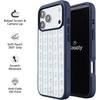 image:imageCasely iPhone 17 Pro Max Case  Citrus Stripes  Poolside Print  Align SoftTouch Flexible Bumper Case  Compatible with MagSafeCottage Stripe  Blue Floral