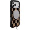 image:imageCasely iPhone 17 Pro Max Case  Citrus Stripes  Poolside Print  Align SoftTouch Flexible Bumper Case  Compatible with MagSafeFit Check  Black  Brown Checkerboard