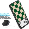 image:imageCasely iPhone 17 Pro Max Case  Citrus Stripes  Poolside Print  Align SoftTouch Flexible Bumper Case  Compatible with MagSafeFit Check  Green Checkerboard
