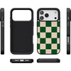 image:imageCasely iPhone 17 Pro Max Case  Citrus Stripes  Poolside Print  Align SoftTouch Flexible Bumper Case  Compatible with MagSafeFit Check  Green Checkerboard