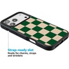 image:imageCasely iPhone 17 Pro Max Case  Citrus Stripes  Poolside Print  Align SoftTouch Flexible Bumper Case  Compatible with MagSafeFit Check  Green Checkerboard
