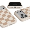 image:imageCasely iPhone 17 Pro Max Case  Citrus Stripes  Poolside Print  Align SoftTouch Flexible Bumper Case  Compatible with MagSafeFit Check  Neutral Checkerboard