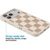 image:imageCasely iPhone 17 Pro Max Case  Citrus Stripes  Poolside Print  Align SoftTouch Flexible Bumper Case  Compatible with MagSafeFit Check  Neutral Checkerboard