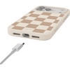 image:imageCasely iPhone 17 Pro Max Case  Citrus Stripes  Poolside Print  Align SoftTouch Flexible Bumper Case  Compatible with MagSafeFit Check  Neutral Checkerboard
